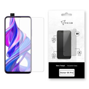 Verre trempé Prism 9H pour Honor 9X Pro, protection écran robuste et transparente.