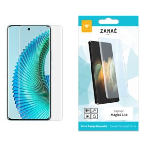 Verre trempé ZANAÉ 9H pour Honor Magic Lite, protection écran claire et incurvée.