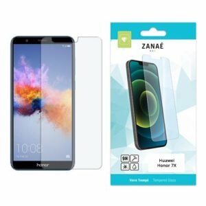 Verre trempé ZANAÉ pour Huawei Honor 7X, protection d’écran claire et résistante.