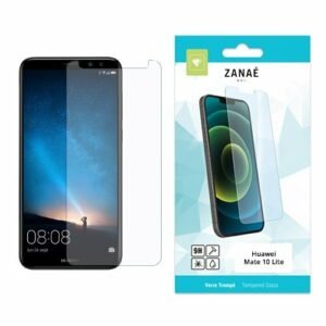 Verre trempé ZANAË 9H transparent pour Huawei Mate 10 Lite, protection écran précise et résistante.