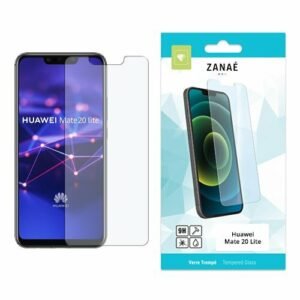 Verre trempé ZANAÉ 9H pour Huawei Mate 20 Lite, protection d’écran transparente élégante.