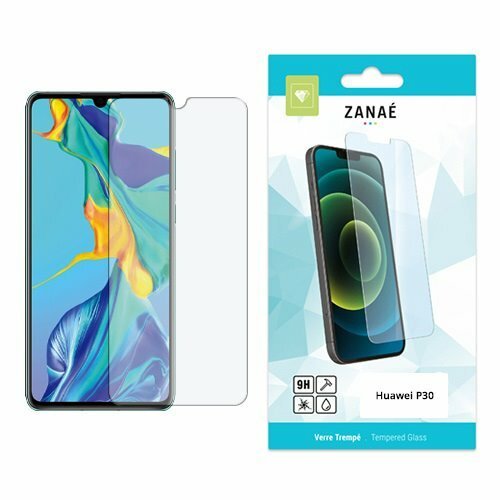Verre trempé ZANAÉ 9H pour Huawei P30, protection écran transparente et claire