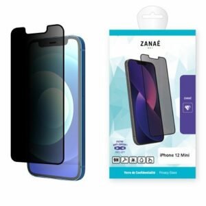 Verre trempé confidentialité ZANAÉ pour iPhone 12 Mini, anti‑rayures et protection anti‑regard.