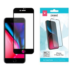 Verre trempé ZANAÉ pour iPhone 7 Plus et 8 Plus, protection 9H complète et élégante.