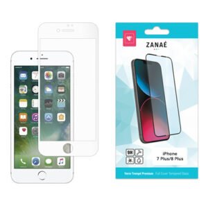 Vitre en verre trempé ZANAÉ pour iPhone 7 Plus et 8 Plus, protection écran transparente 9H.