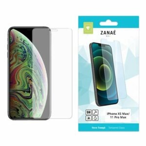 Verre trempé ZANAÉ pour iPhone XS Max et 11 Pro Max, protection écran transparente HD.