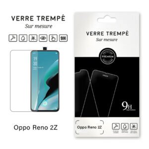 Verre trempé 9H premium pour Oppo Reno 2Z, protection écran sur mesure et durable.