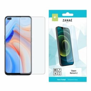Verre trempé ZANAÉ pour Oppo Reno4 Z, protection écran claire et résistante.