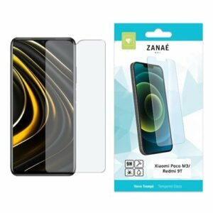Verre trempé ZANAE 9H pour Xiaomi Poco M3 et Redmi 9T, protection d’écran claire.