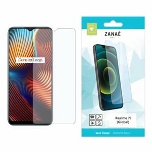 Protection écran verre trempé 9H ZANAÉ pour Realme 7i avec emballage moderne.