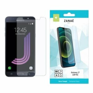 Verre trempé ZANAÉ 9H pour Samsung Galaxy J7 2016 avec protection d’écran transparente
