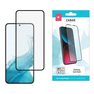 Verre trempé intégral ZANAÉ pour Samsung Galaxy S22 et S23 avec protection 9H complète.