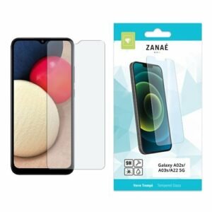 Verre trempé 9H ZANAÉ pour Samsung Galaxy A02s A03s A22 5G, protection écran claire.