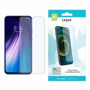 Verre trempé ZANAË clair pour Xiaomi Redmi Note 8, protection d’écran résistante et précise.