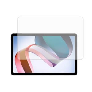 Protection d’écran en verre trempé transparente parfaitement ajustée sur tablette moderne élégante.