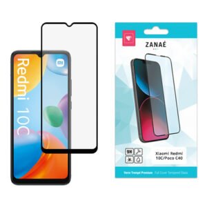 Verre trempé ZANAÉ 9H pour Xiaomi Redmi 10C et Poco C40, protection écran complète