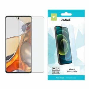 Verre trempé ZANAÉ 9H pour Xiaomi 11T et 11T Pro avec emballage coloré.