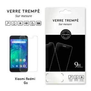 Verre trempé 9H Xiaomi Redmi Go, protection d’écran premium transparente et résistante.