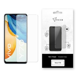 Verre trempé PRISM 9H transparent pour protection d’écran du smartphone Vivo Y70.