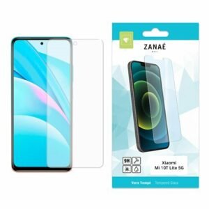 Verre trempé 9H ZANAÉ pour Xiaomi Mi 10T Lite 5G, protection écran haute résistance.