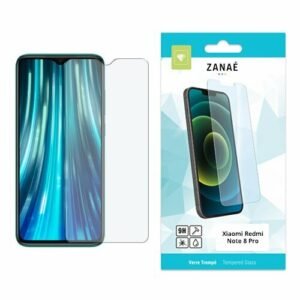 Verre trempé ZANAÉ 9H pour Xiaomi Redmi Note 8 Pro avec emballage moderne.