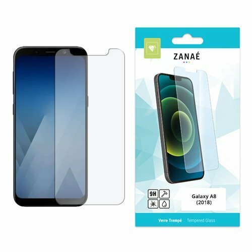Verre trempé ZANAÉ pour Samsung Galaxy A8 2018, protection d’écran transparente et ultra-résistante