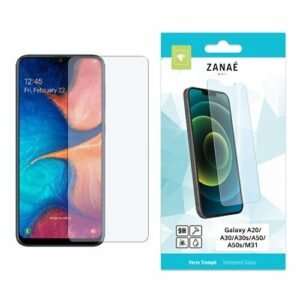 Protection d’écran ZANAÉ en verre trempé 9H pour Samsung Galaxy, claire et résistante.