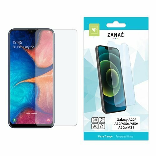 Protection d’écran ZANAÉ en verre trempé 9H pour Samsung Galaxy, claire et résistante.