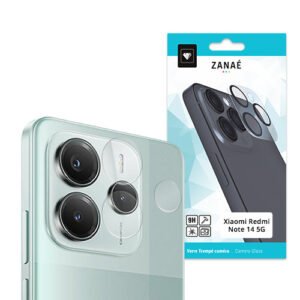 Protection d’objectif ZANAÉ en verre trempé pour Xiaomi Redmi Note 14 5G vert menthe