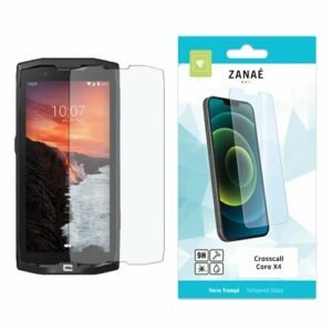 Verre trempé ZANAË 9H pour Crosscall Core X4, protection d’écran durable et résistante.