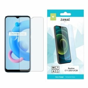 Verre trempé ZANAÉ pour Realme C11/C20, protection d’écran HD claire et résistante.