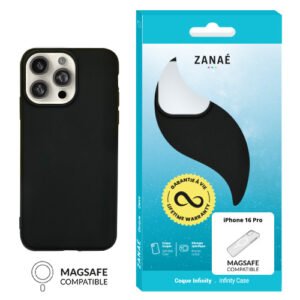Coque Infinity MagSafe pour iPhone 16 Pro, Noir