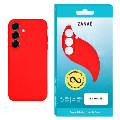 Coque Infinity pour Galaxy S25, Rouge