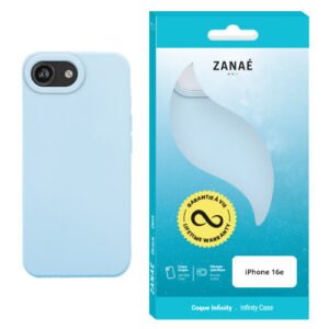 Coque Infinity pour iPhone 16e, Bleu clair