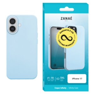 Coque Infinity pour iPhone 17, Bleu clair