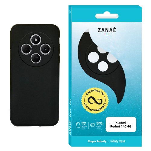 Coque Infinity pour Redmi 14C 4G, Noir