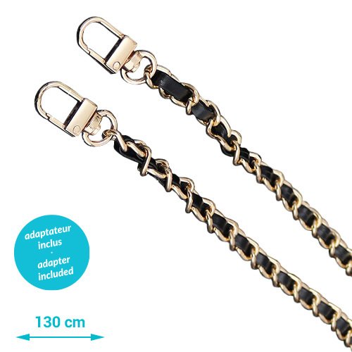 Chaine-bijou Leather black L