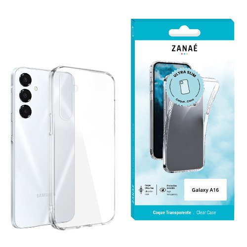 Coque Softgel pour Galaxy A16, Transparent