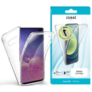 Coque 360 pour Samsung Galaxy S10 Plus,  Transparent