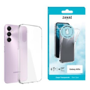 Coque transparente ultra fine Samsung Galaxy A55s avec bords renforcés et design élégant