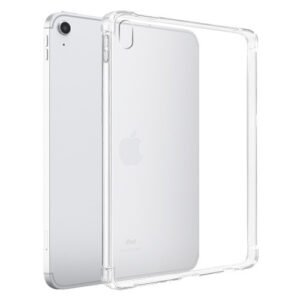 Coque transparente en TPU pour iPad Apple, protection élégante et coins renforcés.