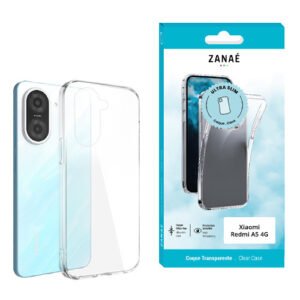Coque transparente Ultra Slim ZANAÉ pour Xiaomi Redmi A5 4G avec emballage turquoise élégant