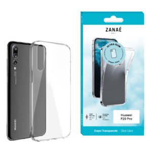 Coque transparente ultra fine ZANAÉ pour Huawei P20 Pro, protection légère et design élégant.
