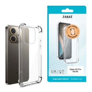 Coque transparente antichoc ZANAÉ pour Oppo A5 Pro avec coins renforcés et protection claire