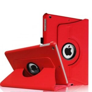 Etui Rotatif pour iPad 9.7 (5,6e gen) / Air (1ere gen), Rouge