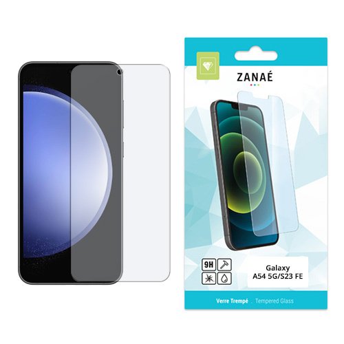 Film Protecteur en verre trempe pour Galaxy A54 5G / S23 FE, Transparent