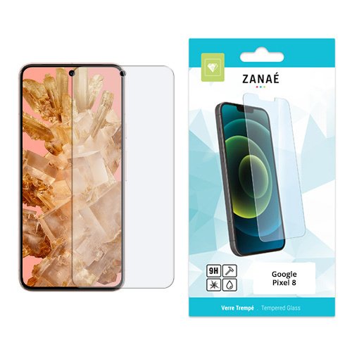 Film Protecteur en verre trempe pour Google Pixel 8, Transparent