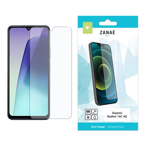Film Protecteur en verre trempe pour Redmi 14C 4G, Transparent