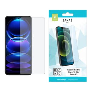 Film Protecteur en verre trempe pour Xiaomi Redmi Note 12 5G / Poco X5, Transparent