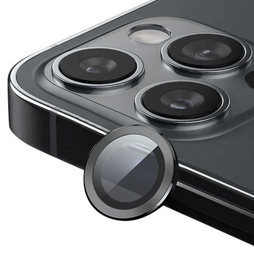 Verre trempe camera chrome pour iPhone 14 Pro / 14 Pro Max, Graphite